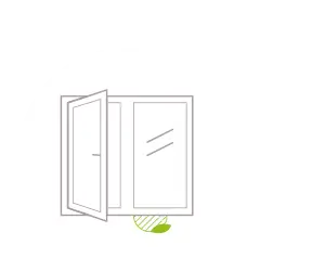 Pictogramme d'une fenêtre ouverte